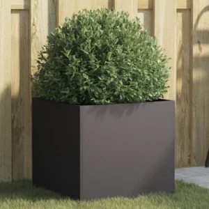 Vaso/floreira 42x40x39 cm ço laminado frio preto Clicnbuy