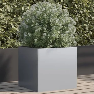Vaso/floreira 49x47x46 cm ço galvanizado prateado Clicnbuy