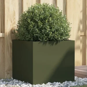 Vaso/floreira 49x47x46 cm ço laminado frio verde Clicnbuy