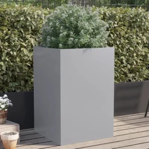 Vaso/floreira 52x48x75 cm ço galvanizado prateado Clicnbuy
