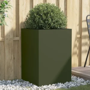 Vaso/floreira 52x48x75 cm ço laminado frio verde Clicnbuy