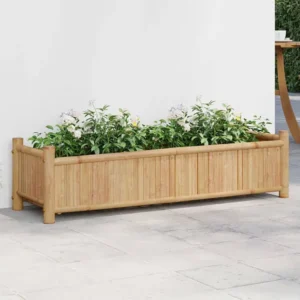 Vaso/floreira de jardim 100x30x25 cm bambu Clicnbuy