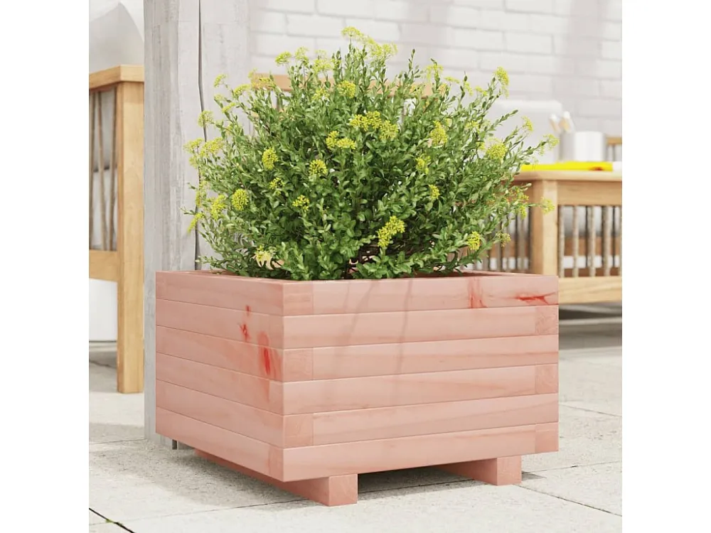 Vaso/floreira de jardim 40x40x26,5 cm madeira de douglas maciç Clicnbuy