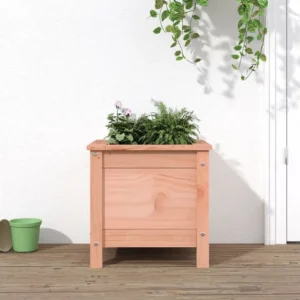 Vaso/floreira de jardim 40x40x39 cm madeira de douglas maciç Clicnbuy