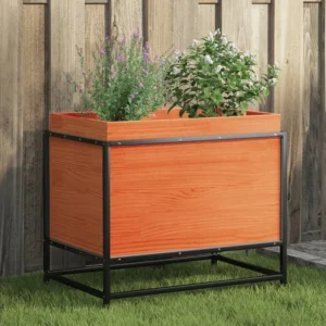 Vaso/floreira de jardim 60x40x50 cm pinho maciço castanho-mel Clicnbuy