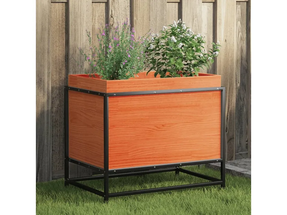 Vaso/floreira de jardim 60x40x50 cm pinho maciço castanho-mel Clicnbuy