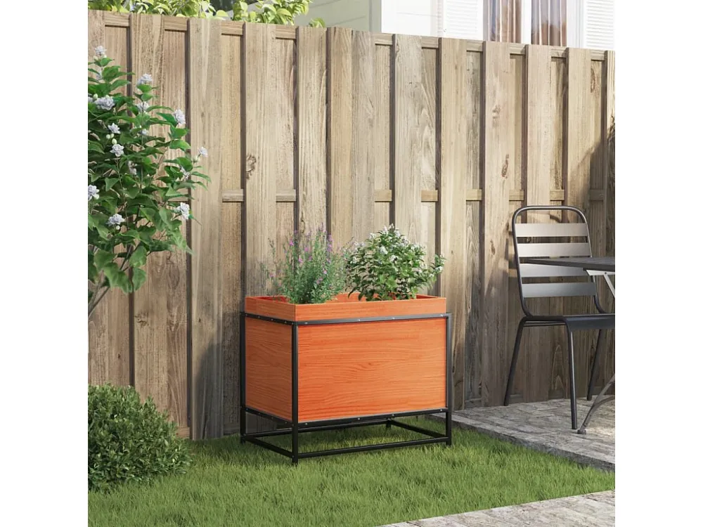 Vaso/floreira de jardim 60x40x50 cm pinho maciço castanho-mel Clicnbuy