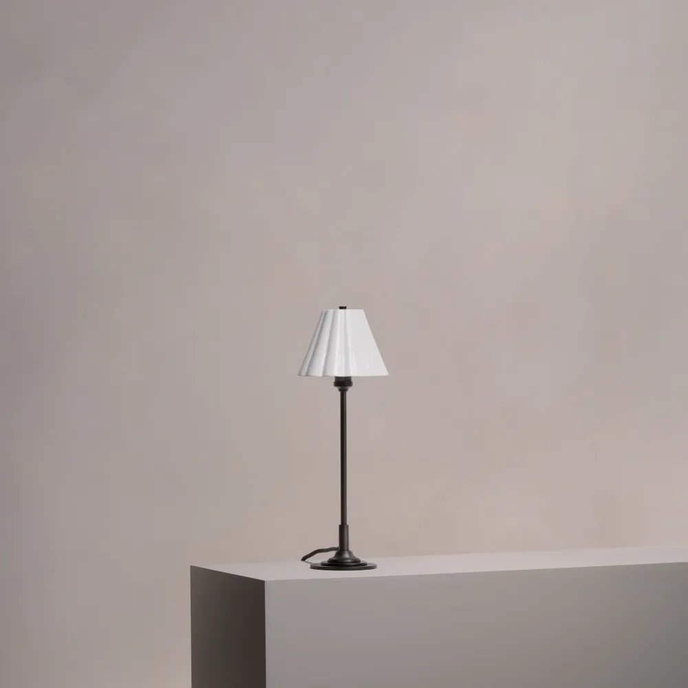 Fritadeira sem Óleo Cotswold Candeeiro de mesa pequeno porcelana fina - Cobre escuro