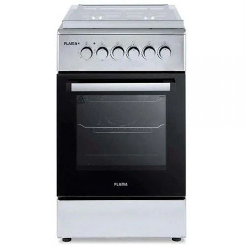 Fogão Gás Flama 8253FL | 50x60 cm | 4 Bocas | Inox para Ambientes até 50m²