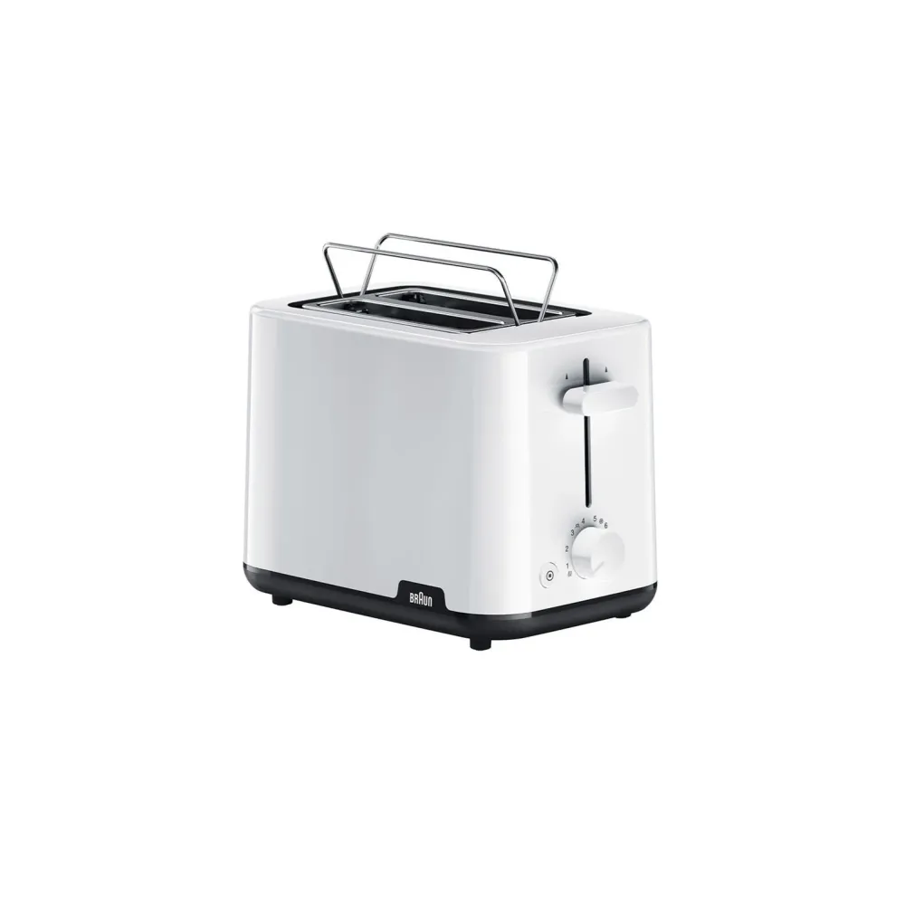 Torradeira Braun HT 1010WH | 900W, 2 aberturas, bandeja migalhas