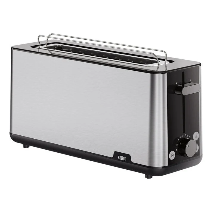 Torradeira Braun HT 1610 BK | 1030W, 1 Abertura, Inox
