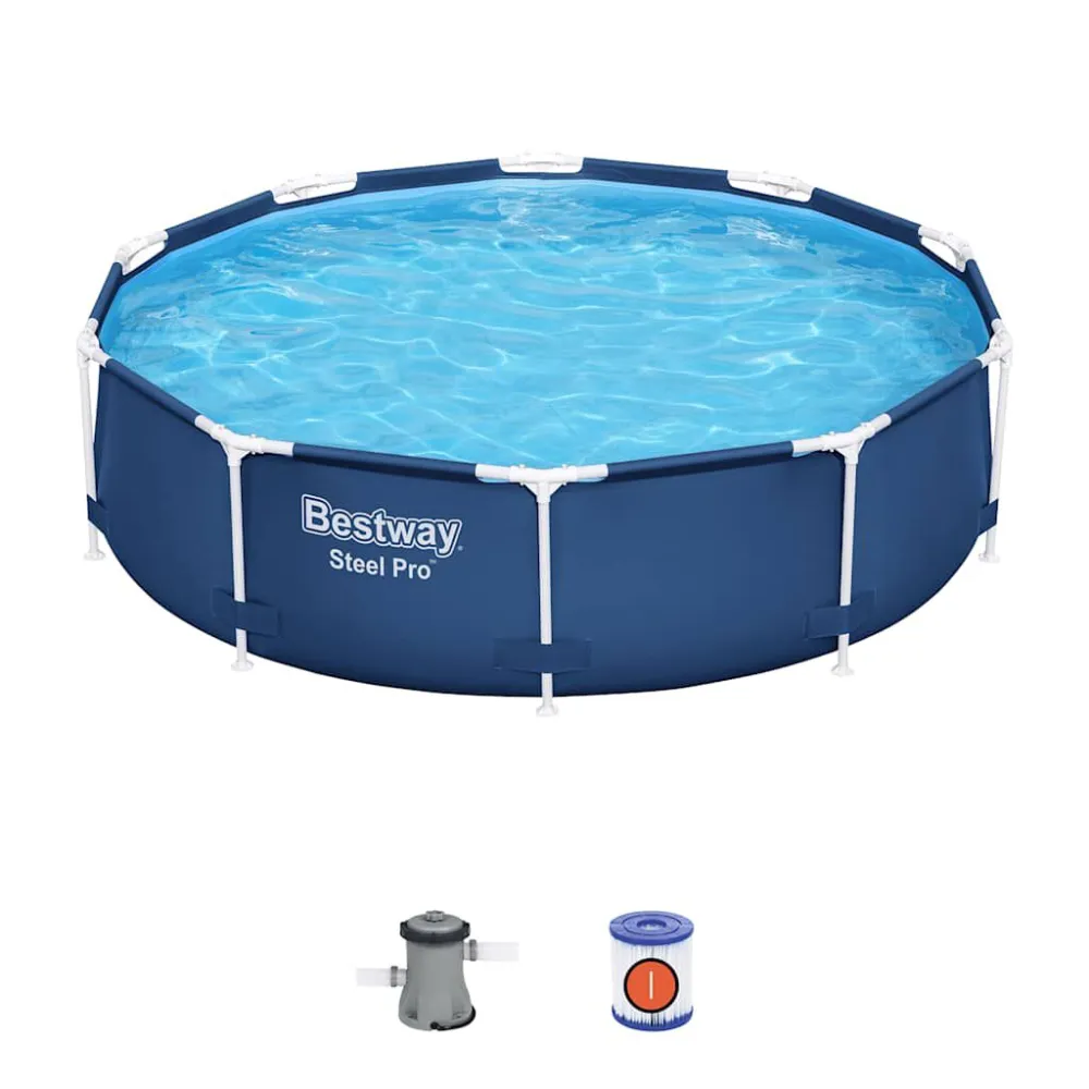 Bestway Piscina ço padrão Pro 305x76 cm | Alta Durabilidade