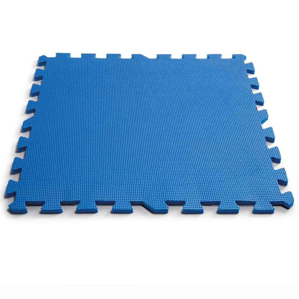 Intex Protetores para piso de piscina 8 pcs 50x50 cm azul com Flutuador Integrado
