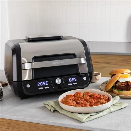 Grill de Contato Fritadeira sem Óleo Cecotec Cecofry FireDome 8000 Pro