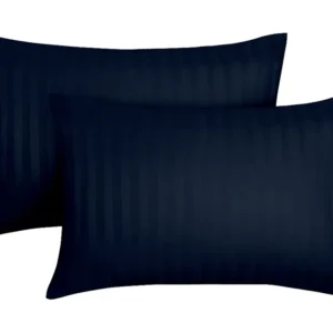 Conjunto de 2 fronhas em cetim 92 fios/cm² 50 x 70 cm azul - ABILY de PALACIO para Viagem