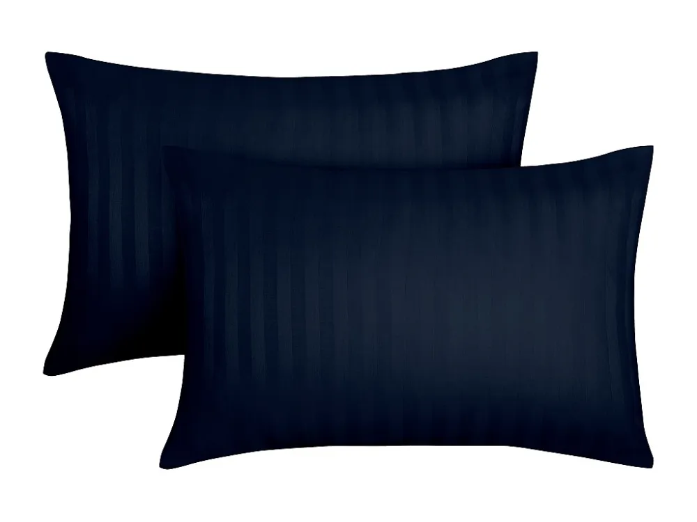 Conjunto de 2 fronhas em cetim 92 fios/cm² 50 x 70 cm azul - ABILY de PALACIO para Viagem