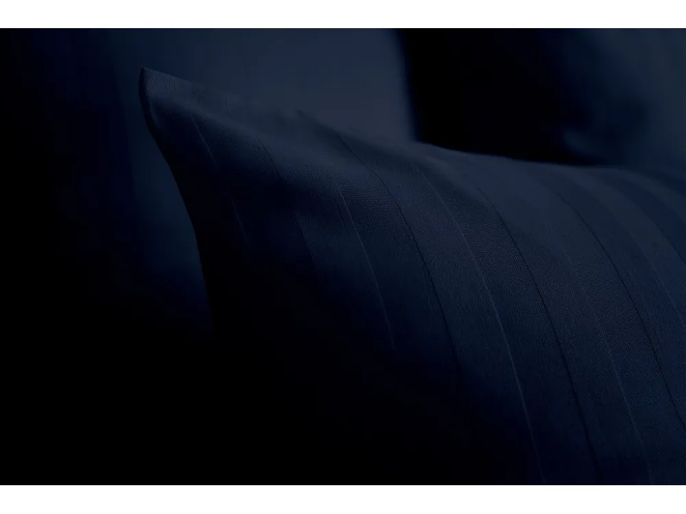 Conjunto de 2 fronhas em cetim 92 fios/cm² 50 x 70 cm azul - ABILY de PALACIO para Viagem
