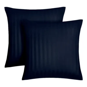 Conjunto de 2 fronhas em cetim 92 fios/cm² 63 x 63 cm azul - ABILY de PALACIO compatible Travesseiro King Size