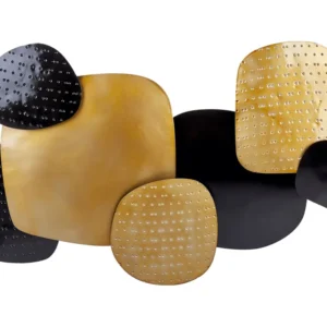 Suporte para Livros Decoração de parede preta e dourada HAFNIUM