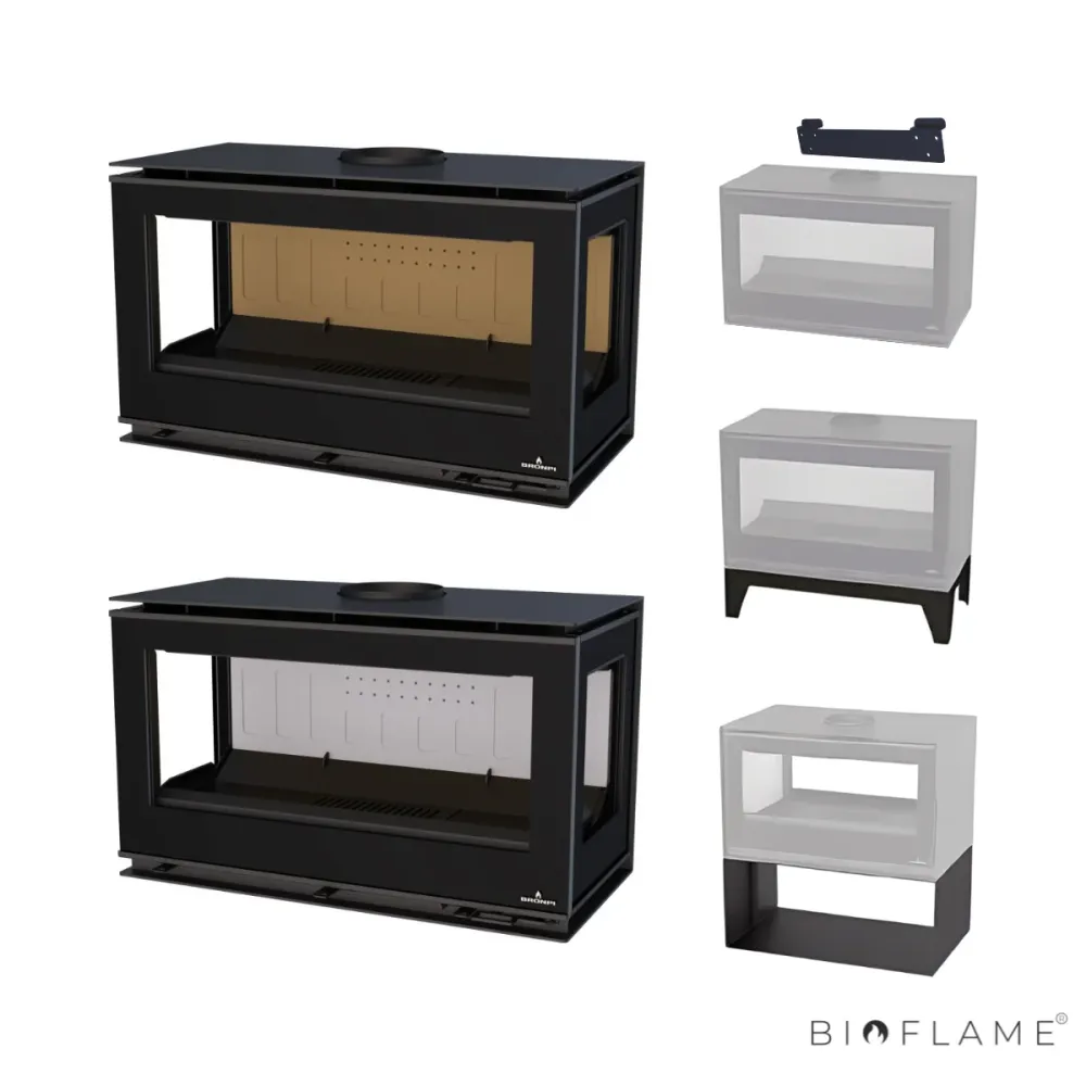 Cesto de Roupas Sujas SALAMANDRA LENHA - BRONPI CAIRO 90 BOX 3 FACES