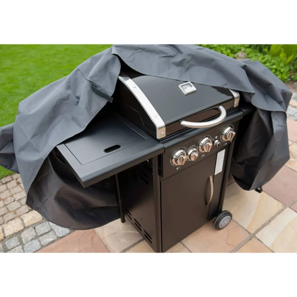 Alumínio Anodizado Nature Cobertura para barbecue de exterior 120x75x80 cm