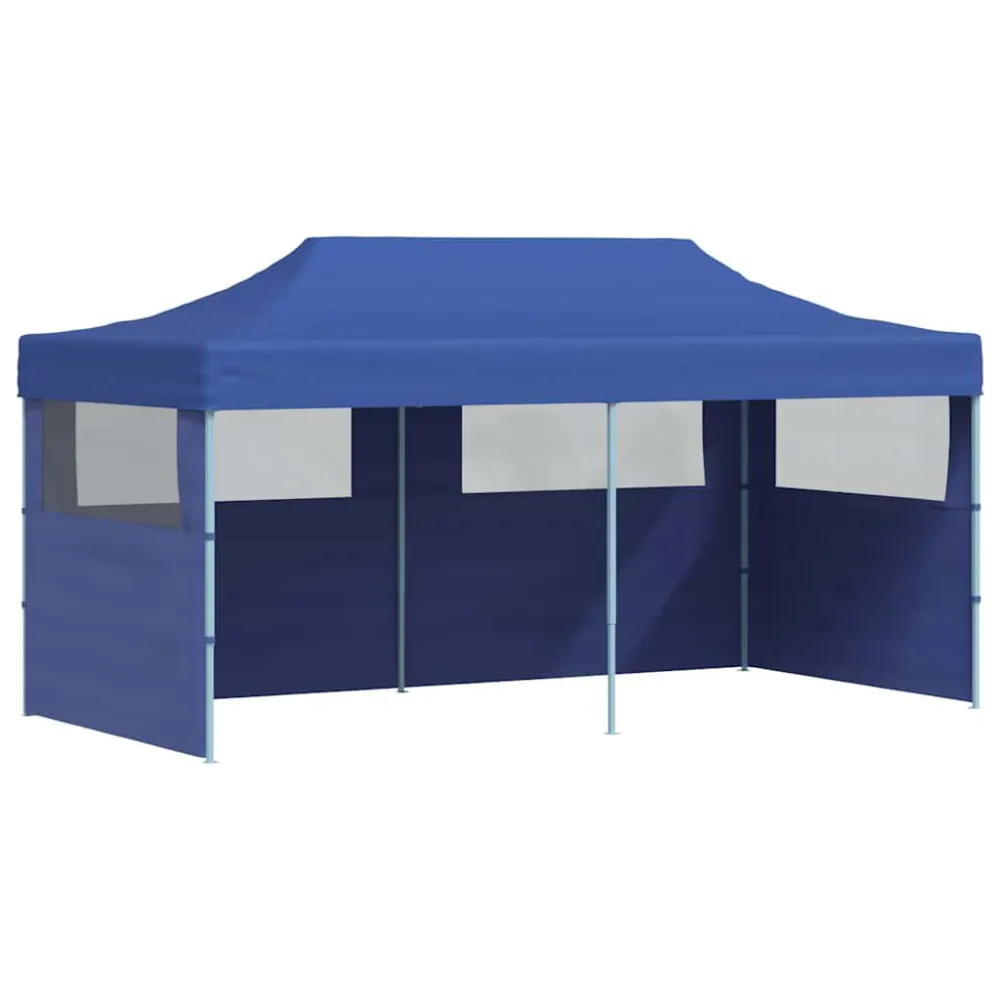 Toldo de Lona Tenda pop-up dobrável 3 x 6 m azul