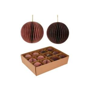 Decorações para Árvore de Natal Pingentes Decorativos 12 pcs Ø 8 cm em Vidro Colorido