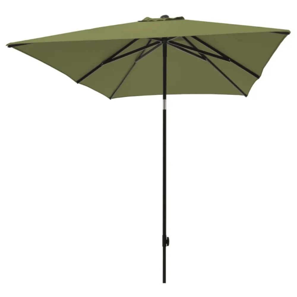 Guarda-sol de Lona Madison Guarda-sol de jardim Moraira 230x230 cm verde