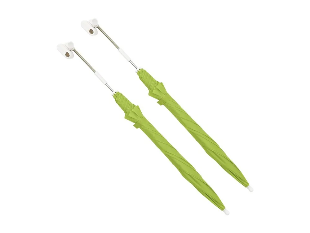 Guarda-sóis para cadeira de campismo 2 peças 105 cm verde Clicnbuy