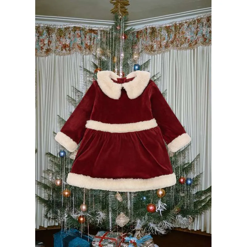 Resistente ao Clima Konges Sløjd Vestido de Natal - GRS - Dália Vermelha
