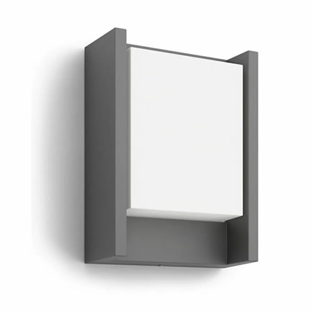 Aplique LED Philips Antracite Alumínio Plástico ++ 6 W 600 lm (1 Unidade) (Recondicionado )