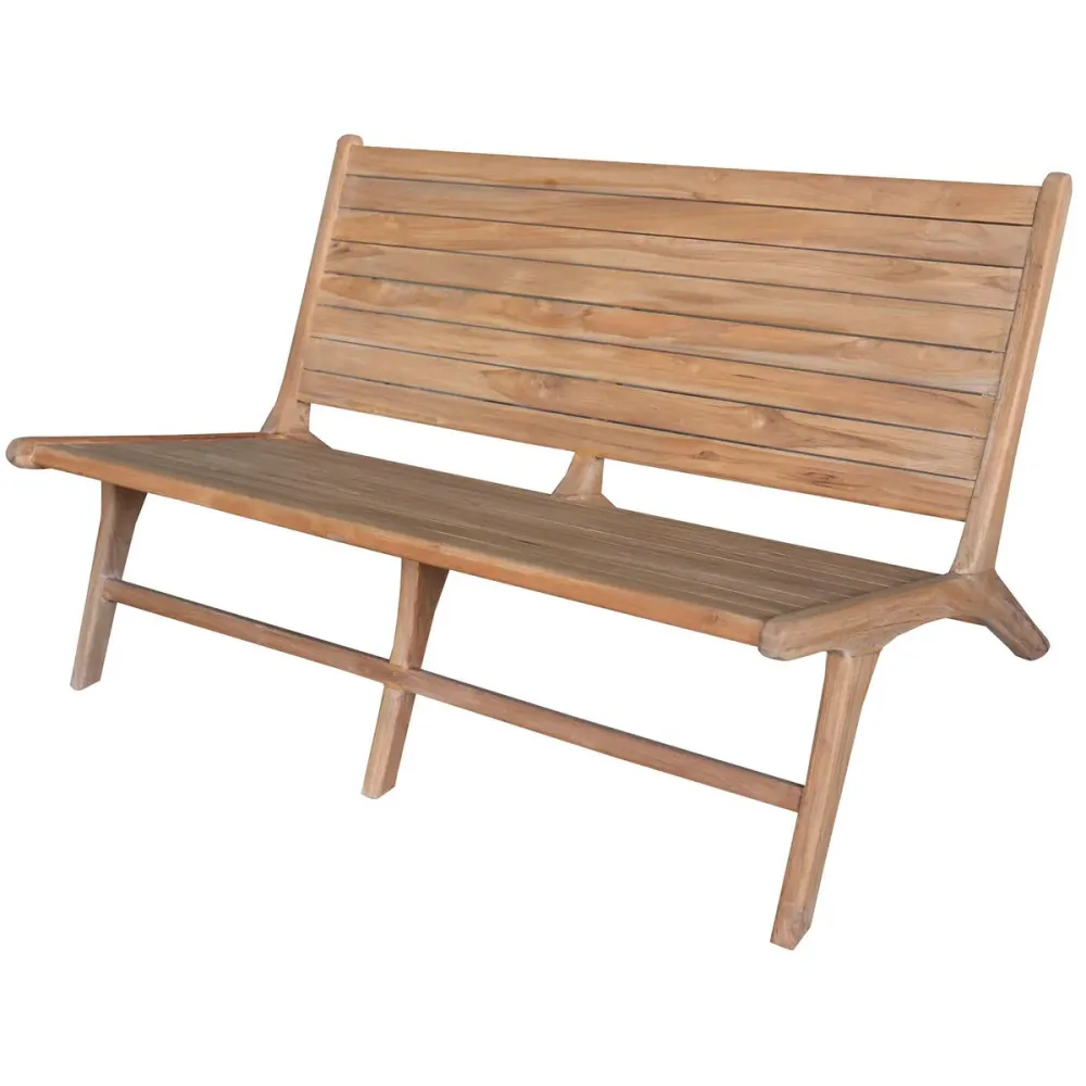 Banco DKD Home Decor Castanho Natural Shabby Chic 120 x 81 x 67 cm