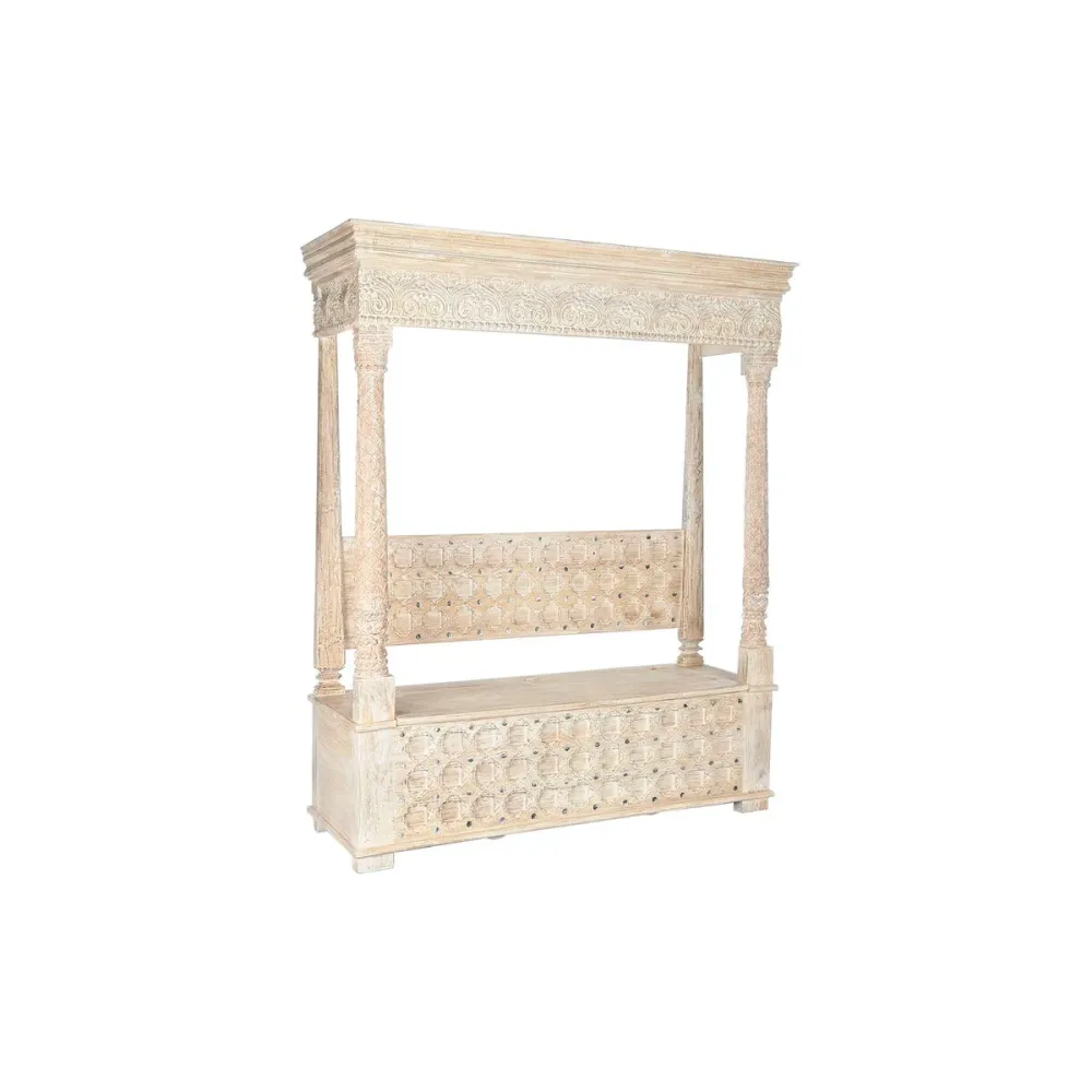 Banco Home ESPRIT Natural Madeira de mangueira Índio 190 X 54 X 215 CM