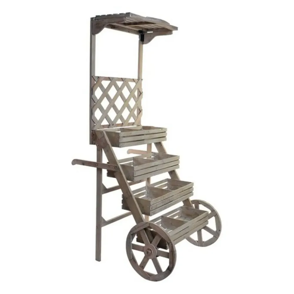 Carro Multiusos DKD Home Decor Garden Shop Castanho 96 x 64 x 180 cm