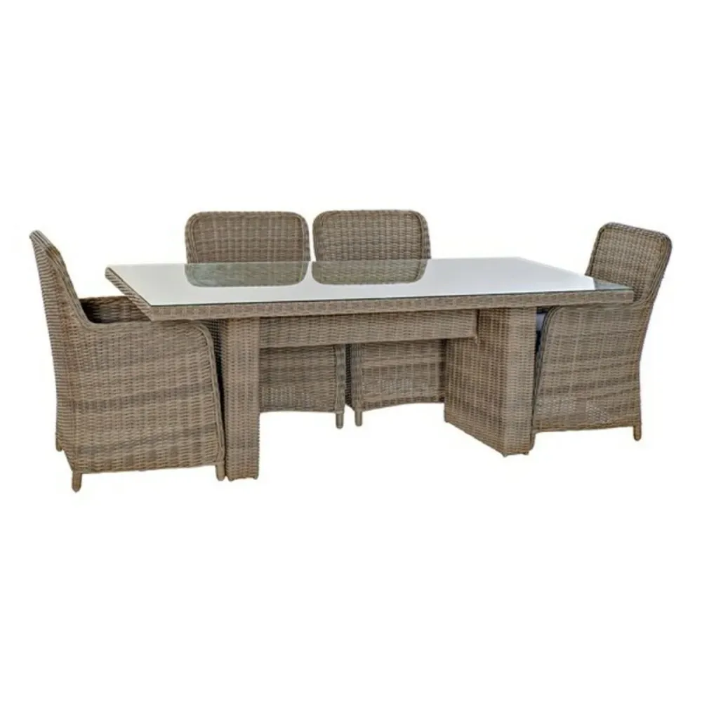 Conjunto de mesa com 6 cadeiras DKD Home Decor 93 cm 200 x 100 x 75 cm (7 pcs)