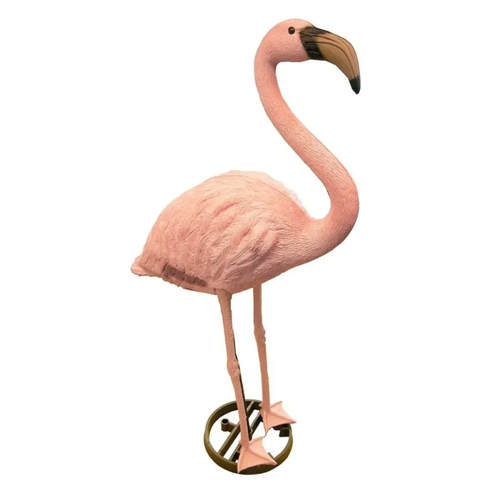 Figura Decorativa para Jardim Ubbink Resina Flamimgo rosa