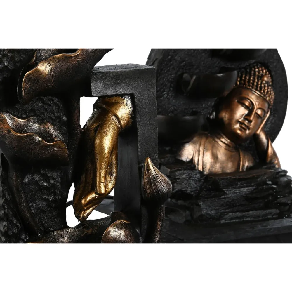 Fontein Home ESPRIT Resina Buda Oriental 21 x 19 x 27 cm (2 Unidades)