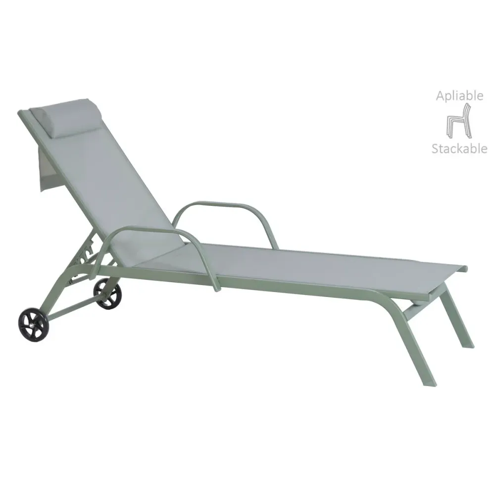 Ligstoel Home ESPRIT Menta 199 X 63 X 101 CM