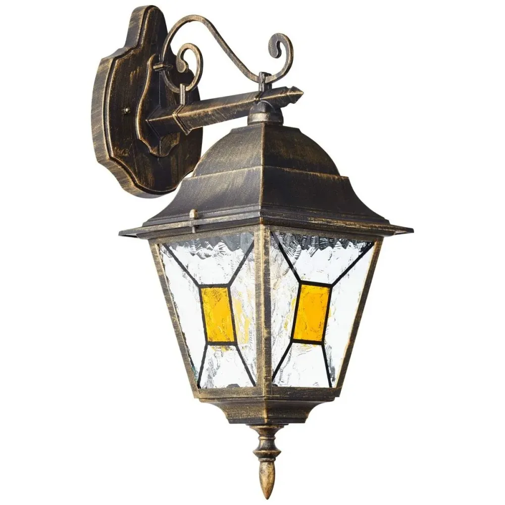 Luminária de parede Brilliant Janel Exterior E27 Preto 60 W