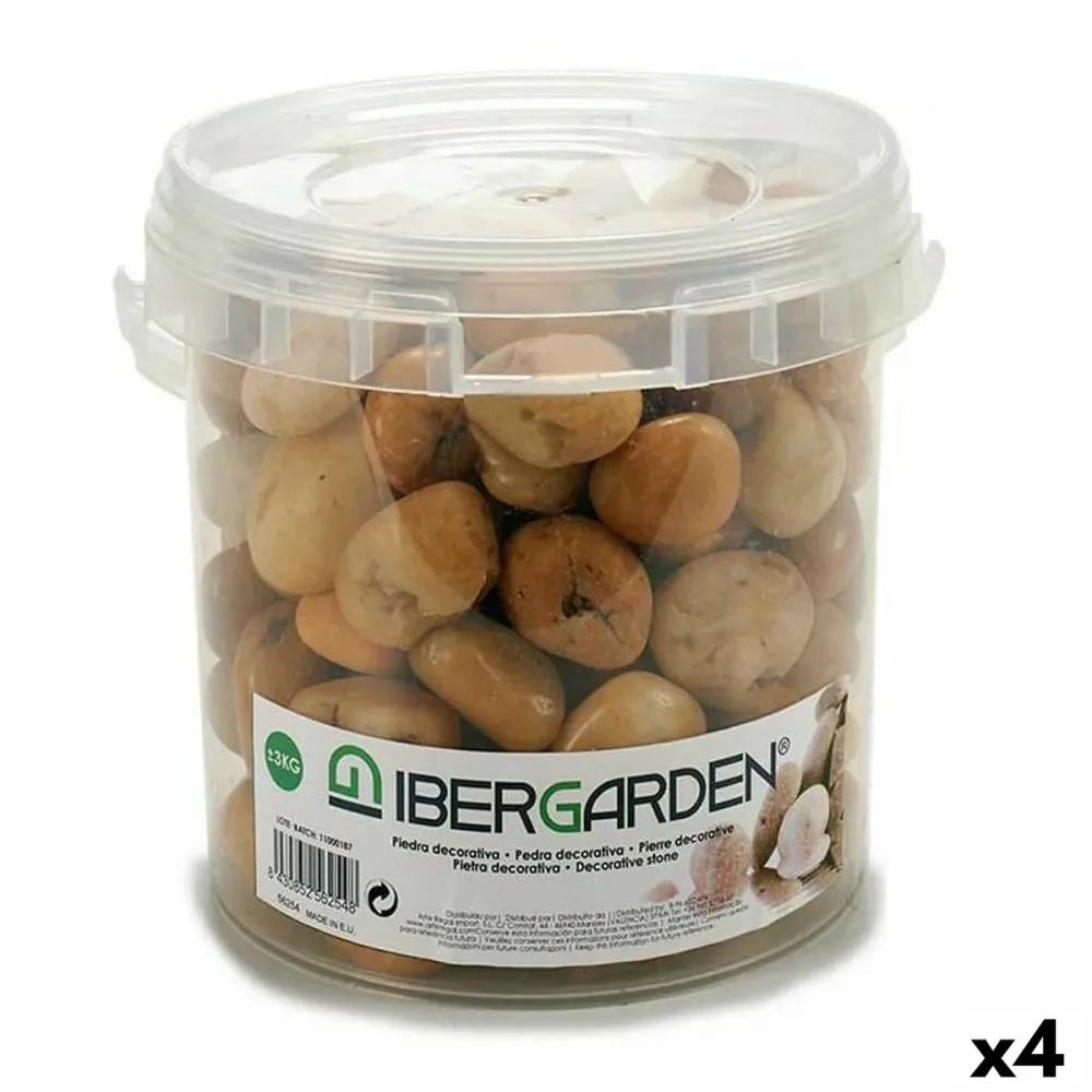 Pedras Decorativas Pequeno Castanho 3 Kg (4 Unidades)