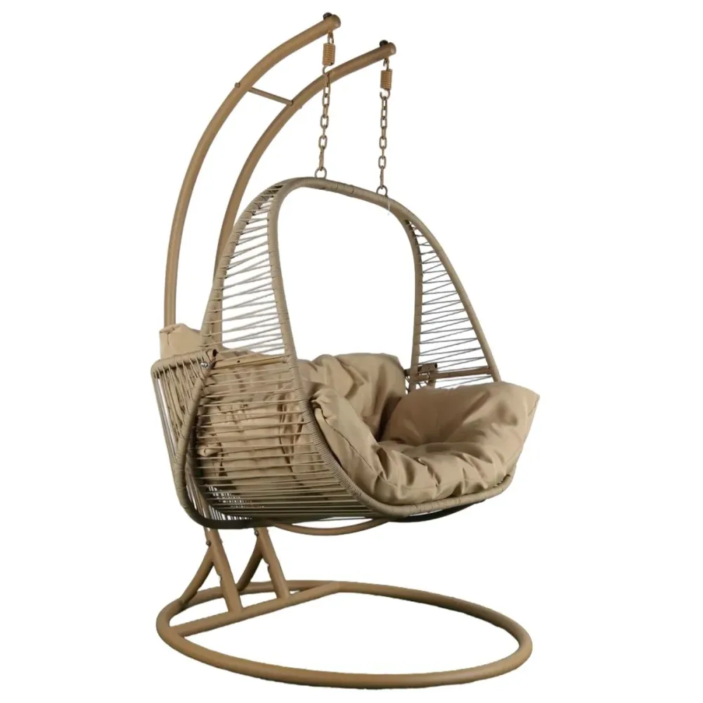 Poltrona de jardim Home ESPRIT Marrom claro 108 X 60 X 118 CM