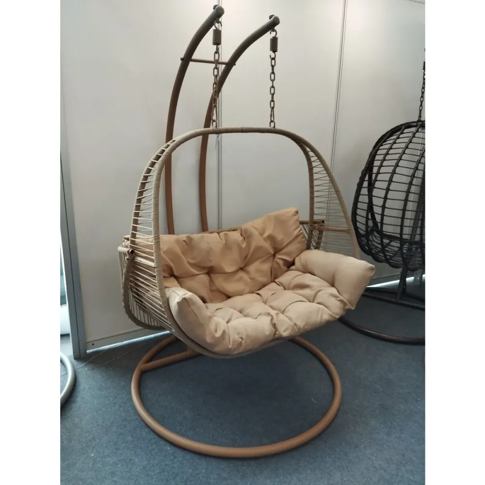 Poltrona de jardim Home ESPRIT Marrom claro 108 X 60 X 118 CM