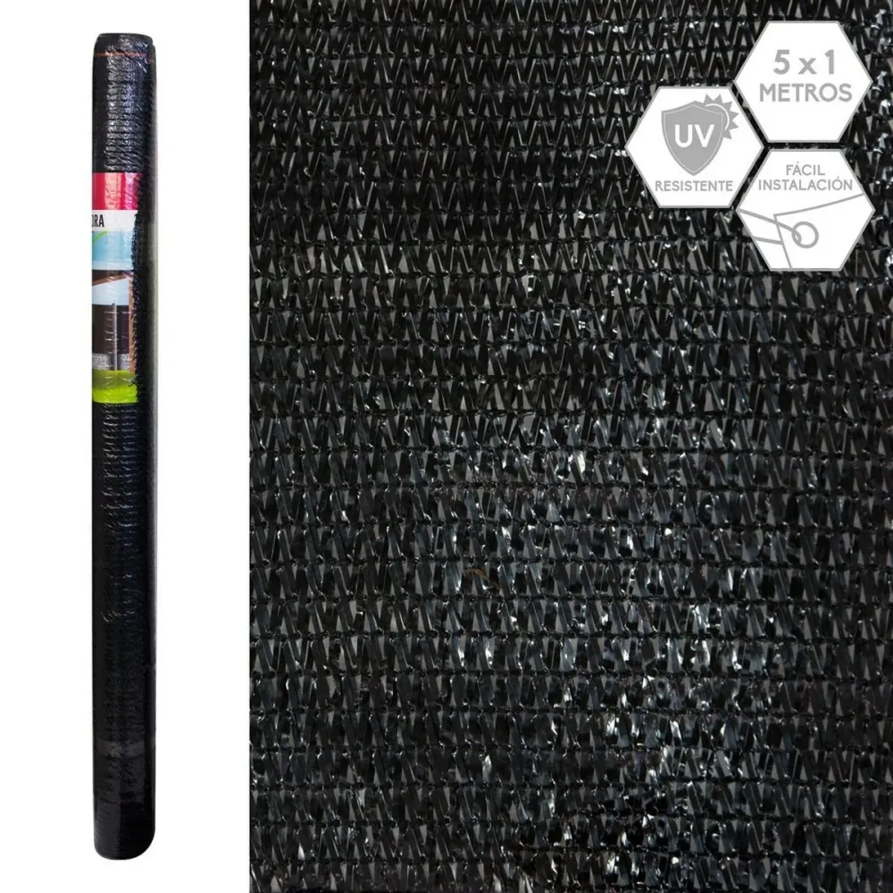 Rede de Ocultação Preto 1 x 500 x 100 cm 90 %