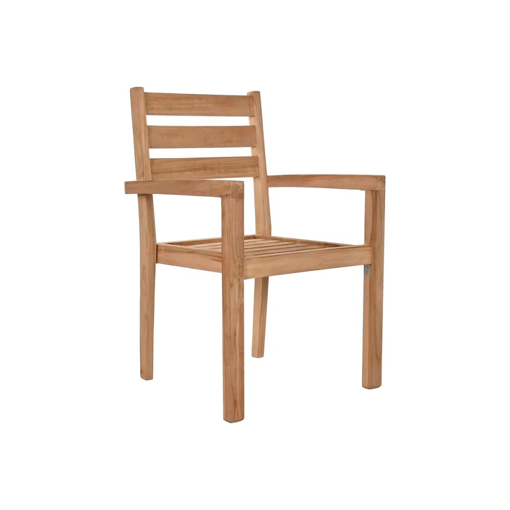 Tuinstoel Home ESPRIT Castanho Teca 67 x 55 x 95 cm