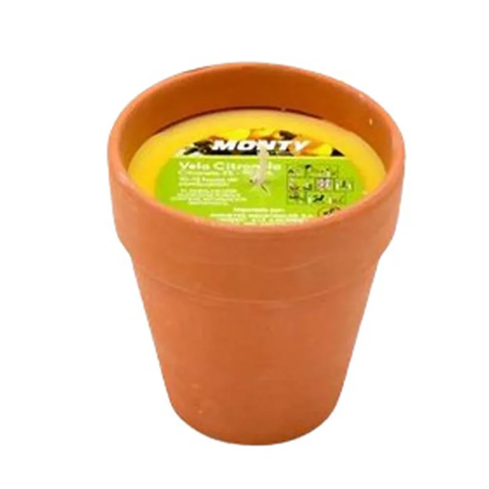 Vela Juinsa Terracota 8 x 9 cm Vaso Citronela
