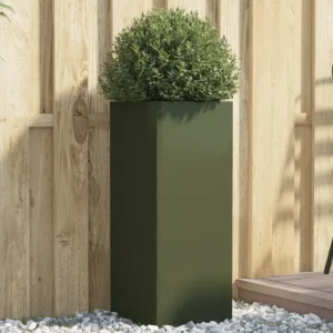 Prato Coletor Vaso/floreira 32x27,5x75 cm ço laminado glacial verde