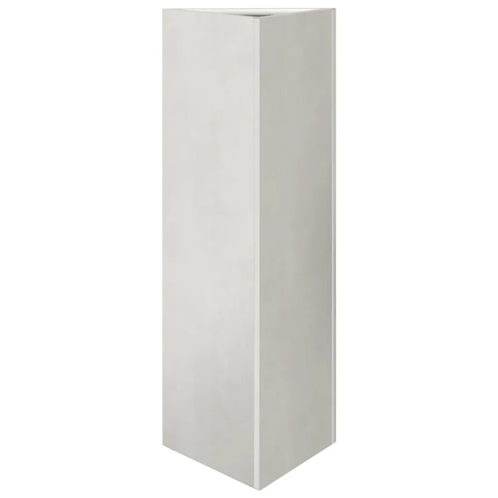 Sistema de Drenagem Otimizado Vaso/floreira de jardim triangular 30x26x75 cm ço inoxidável