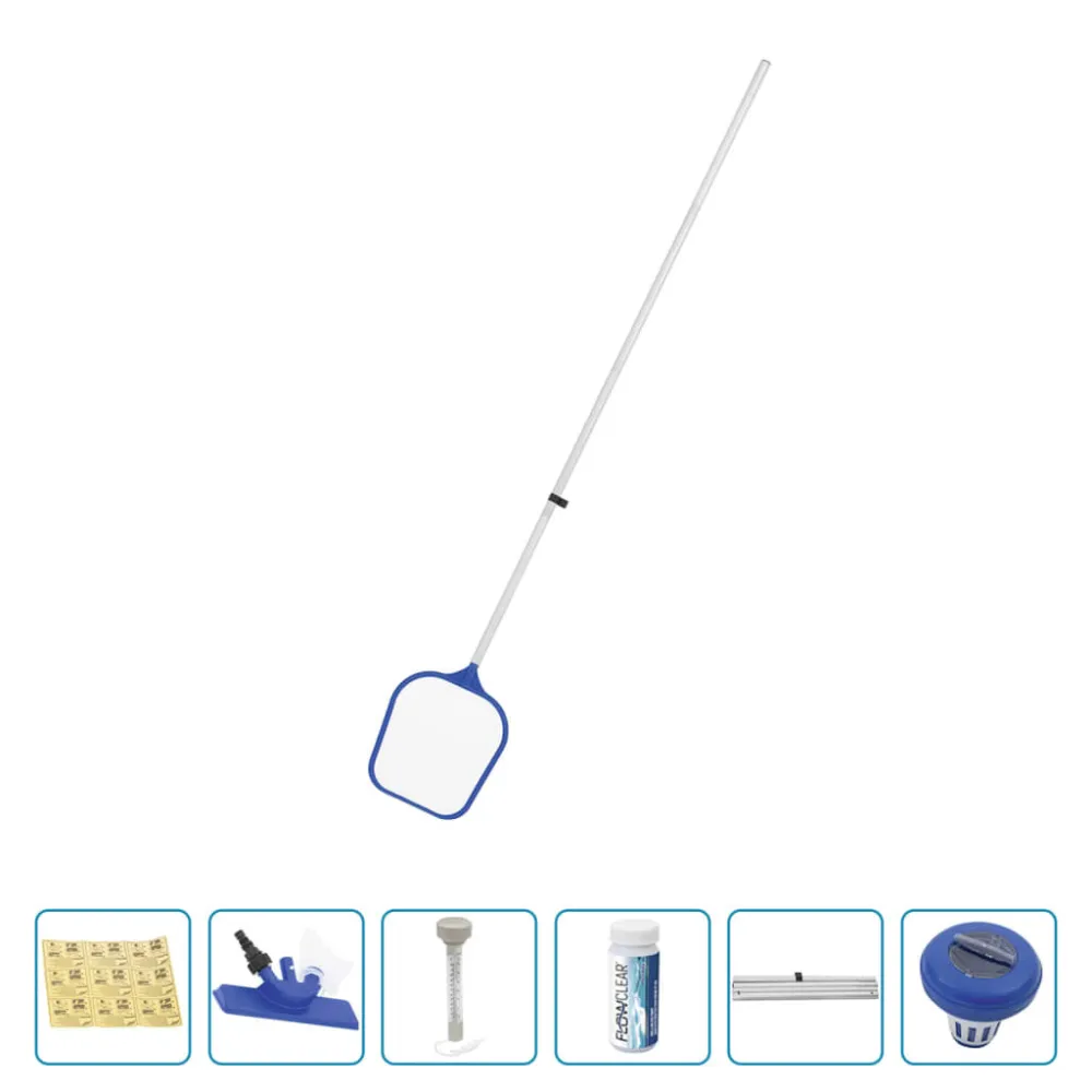 Estabilizador de Cloro Bestway Flowclear Kit de manutenção para piscinas acima do solo