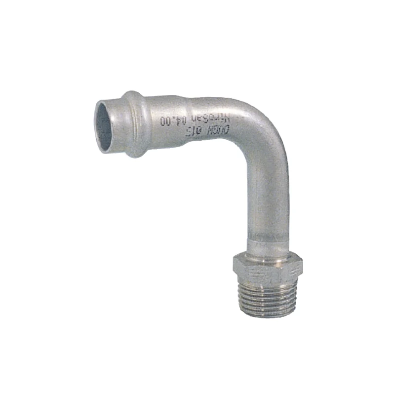 Lanç Rotativa Curva Inox Press Rosca M 90º