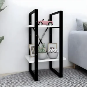 Álbum de Viagem Estante com 2 prateleiras 40x30x70 cm contraplacado branco